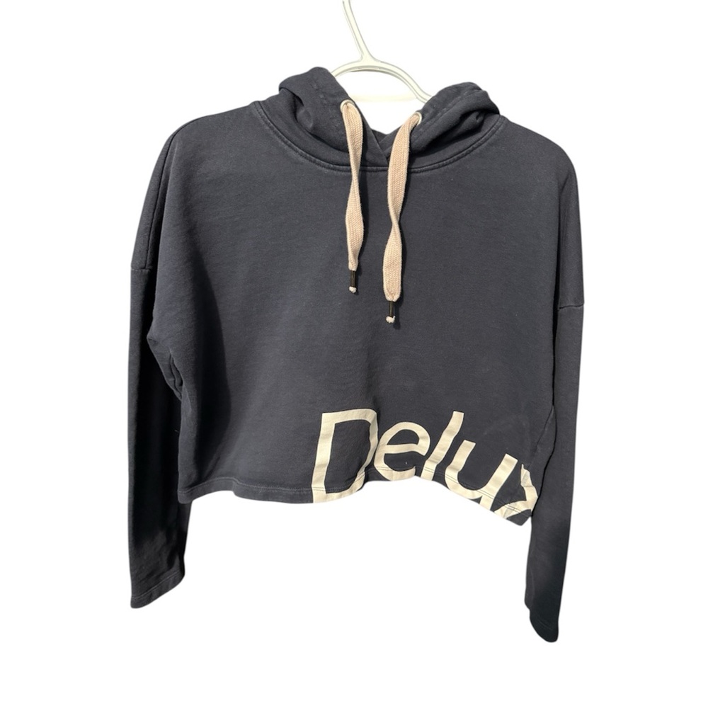 ONLY Cropped Hoodie with Beige Accents